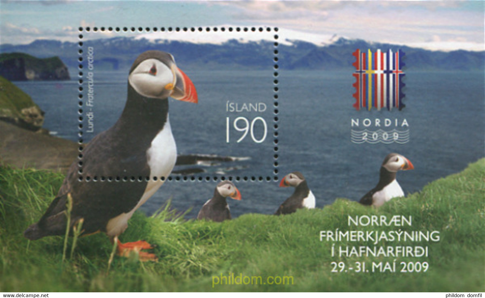 231302 MNH ISLANDIA 2009 EXPOSICION FILATELICA NORDICA EN HAFNARFJODUR - Collections, Lots & Series