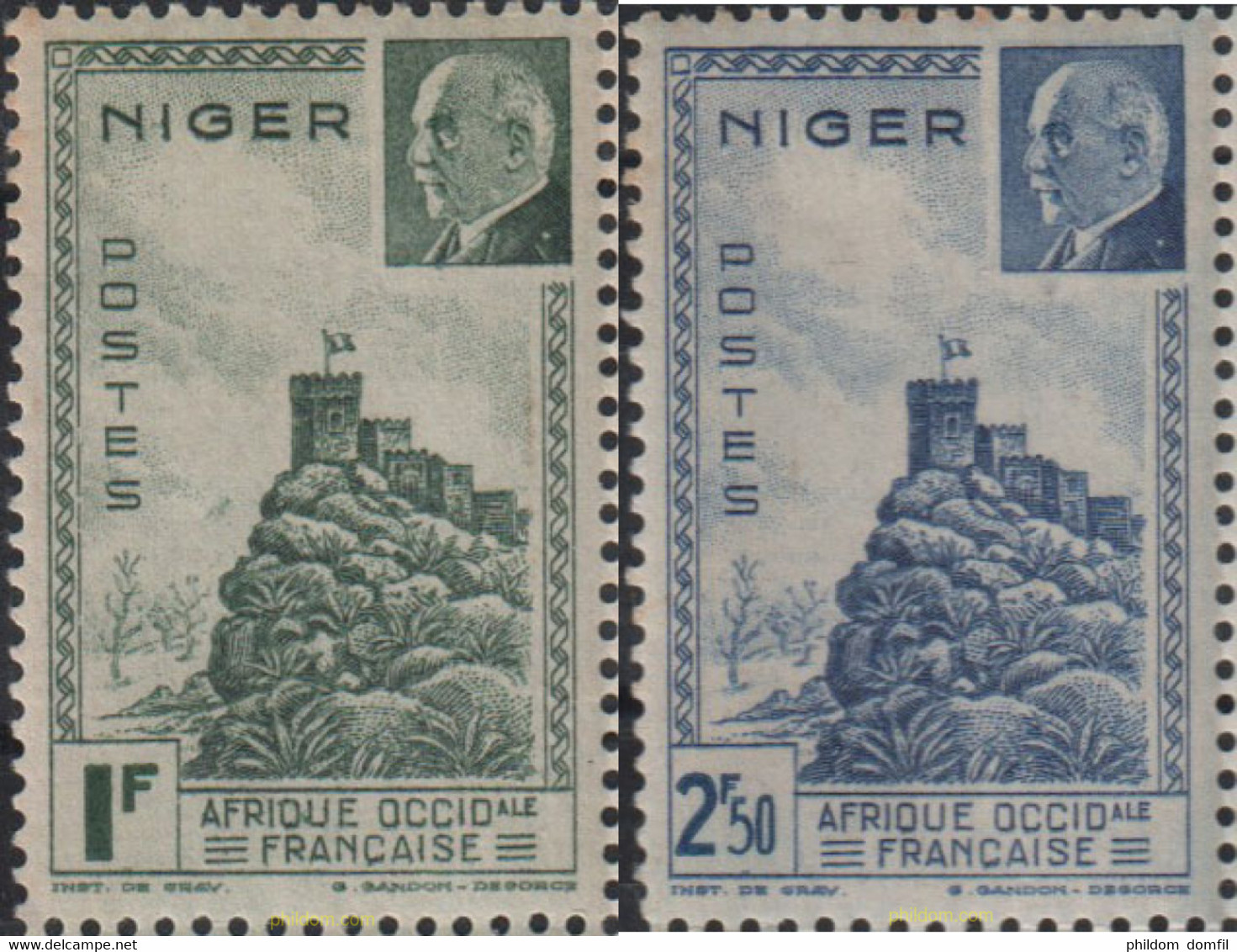 628902 MNH NIGER 1941 MARISCAL PETAIN - Oblitérés