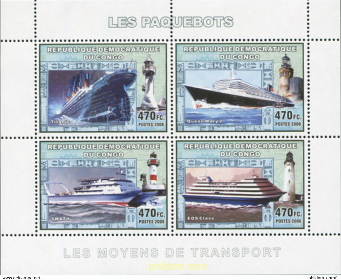 628775 MNH CONGO. República Democrática 2006 BARCOS - Usati