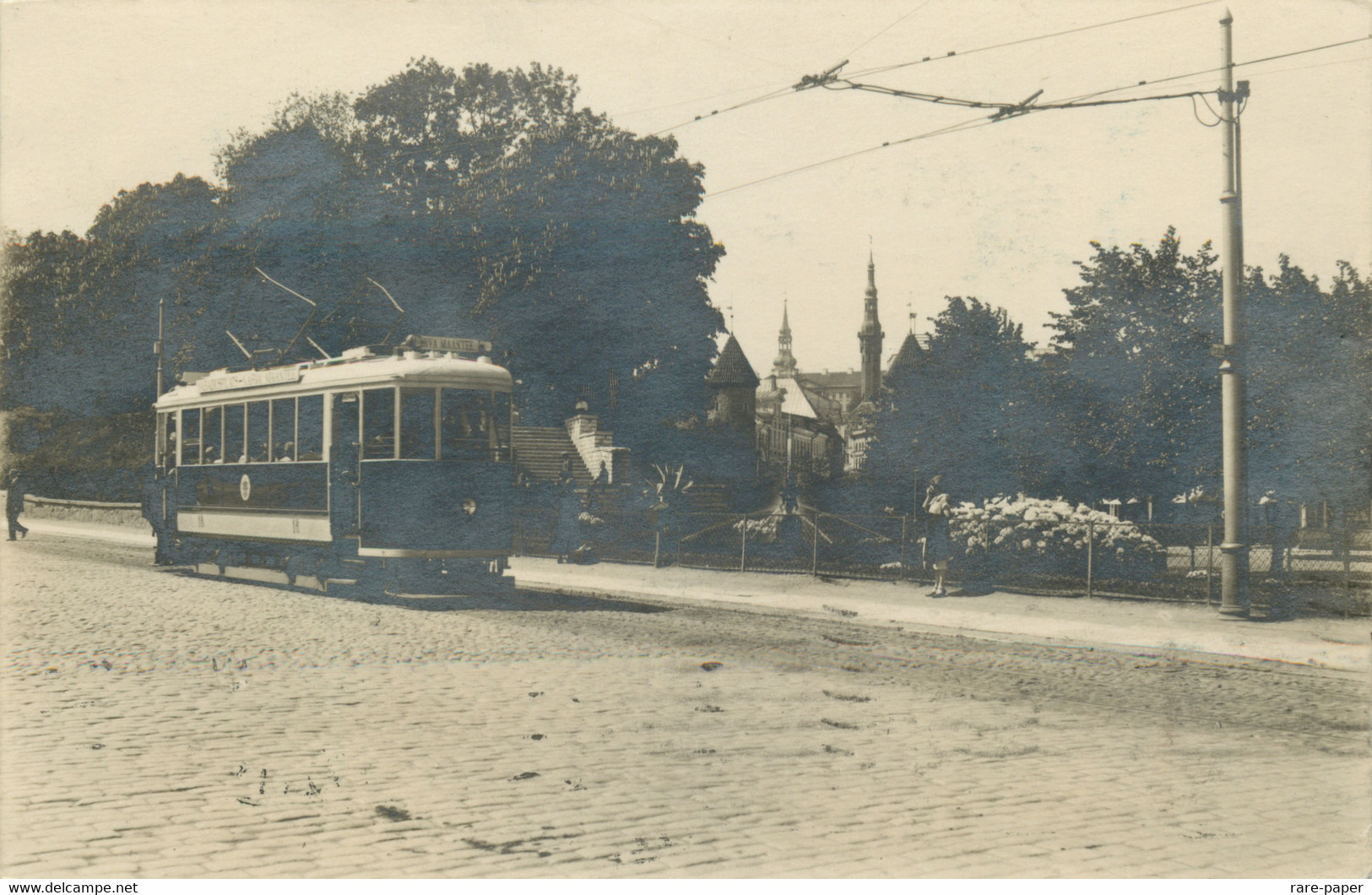 Estonia Tartu Tram Street Scene 1927 - Estonie