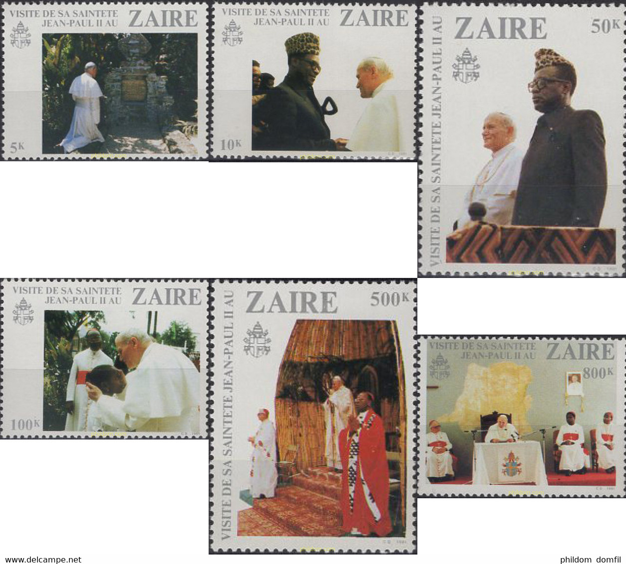 638421 MNH ZAIRE 1981 VISITA DEL PAPA JUAN PABLO II - 1980-1989