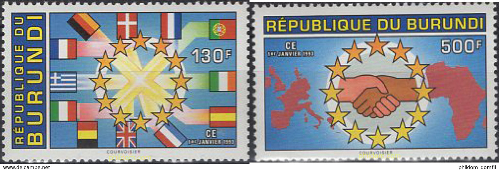 638616 MNH BURUNDI 1993 COMUNIDAD EUROPEA - Ungebraucht