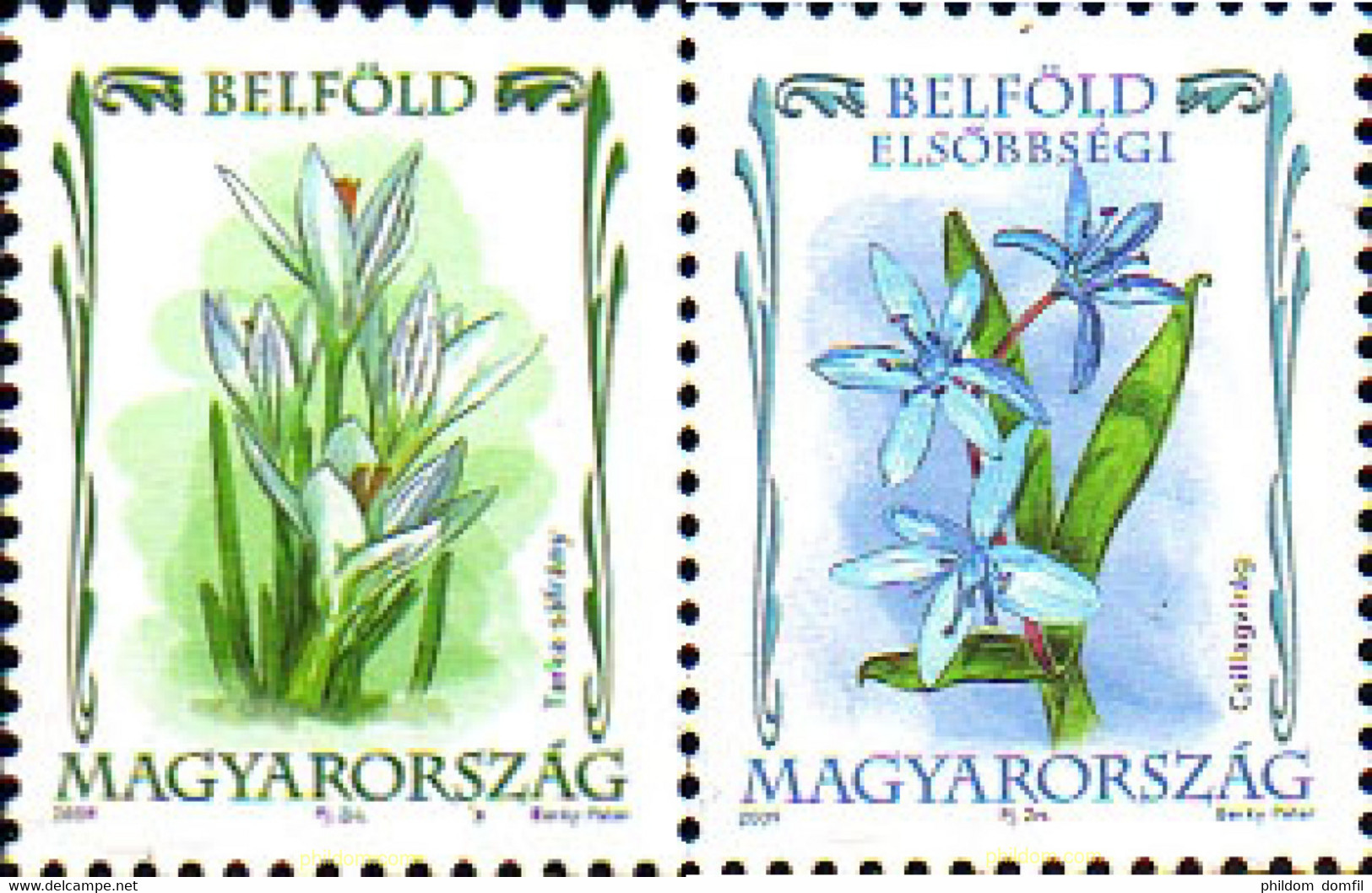 225266 MNH HUNGRIA 2009 FLORES - Used Stamps