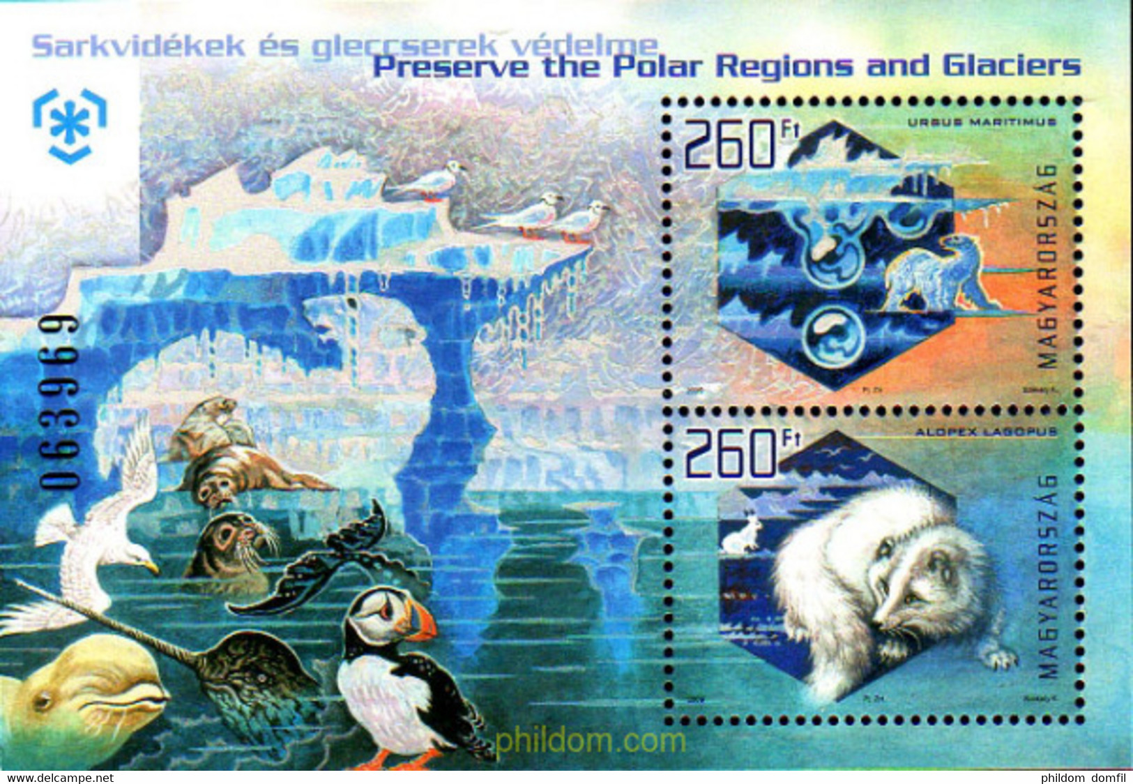 225250 MNH HUNGRIA 2009 PROTECCION A LOS GLACIARES Y REGIONES POLARES - Used Stamps