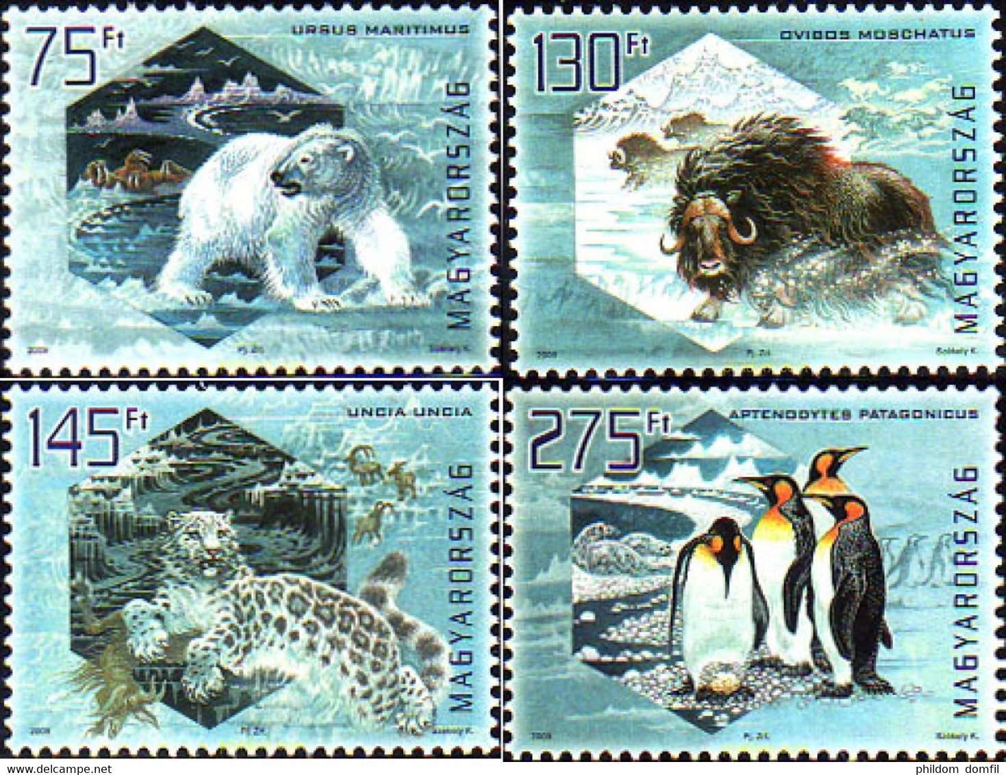 225249 MNH HUNGRIA 2009 PROTECCION A LOS GLACIARES Y REGIONES POLARES - Used Stamps