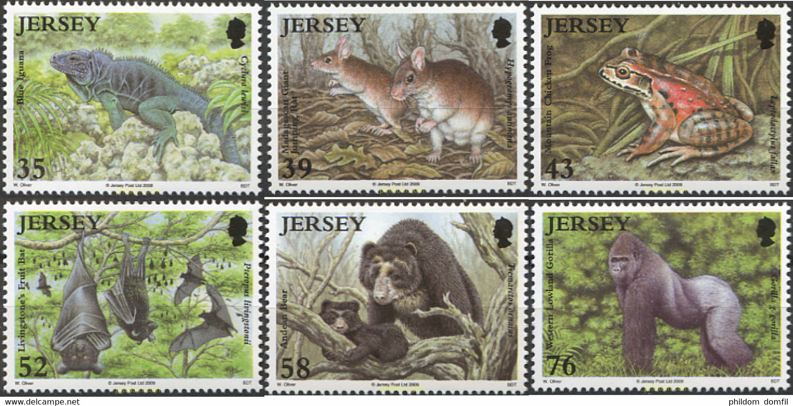 223876 MNH JERSEY 2009 PROTECCION A LAS ESPECIES EN PELIGRO - Scimpanzé