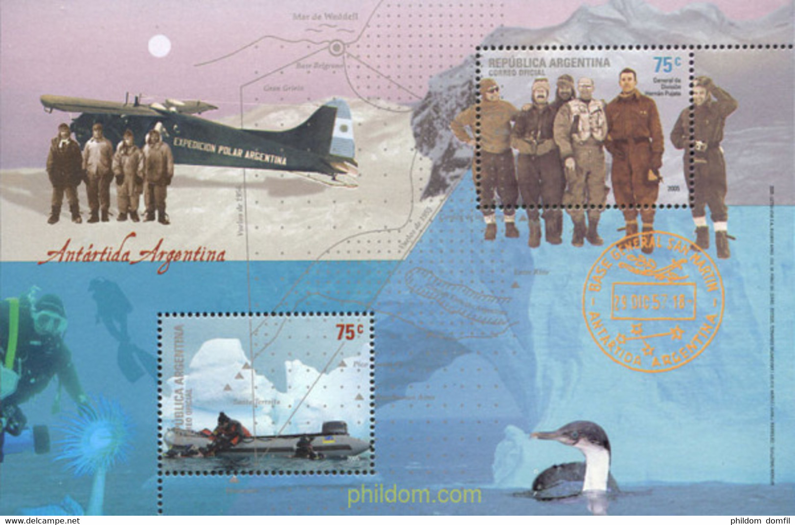 222589 MNH ARGENTINA 2005 BASE GENERAL SAN MARTIN-ANTARTIDA ARGENTINA - Used Stamps