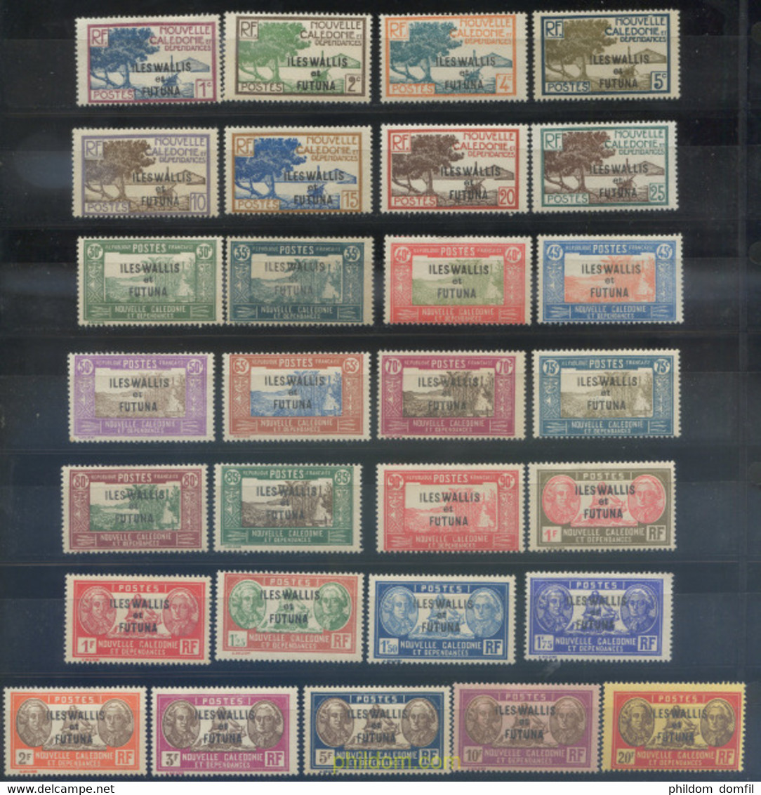 658588 MNH WALLIS Y FUTUNA 1930 SELLOS DE NUEVA CALEDONIA DE 1928-38 SOBRECARGADOS - Gebruikt