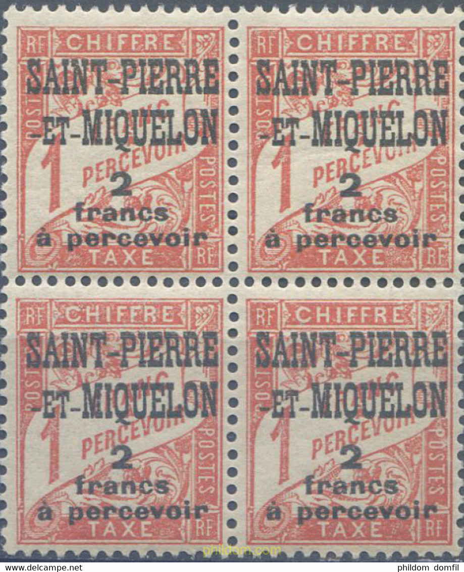 659482 MNH SAN PEDRO Y MIQUELON 1925 SELLOS DE TASA DE FRANCIA DEL 1893-1926 SOBRECARGADOS - Used Stamps