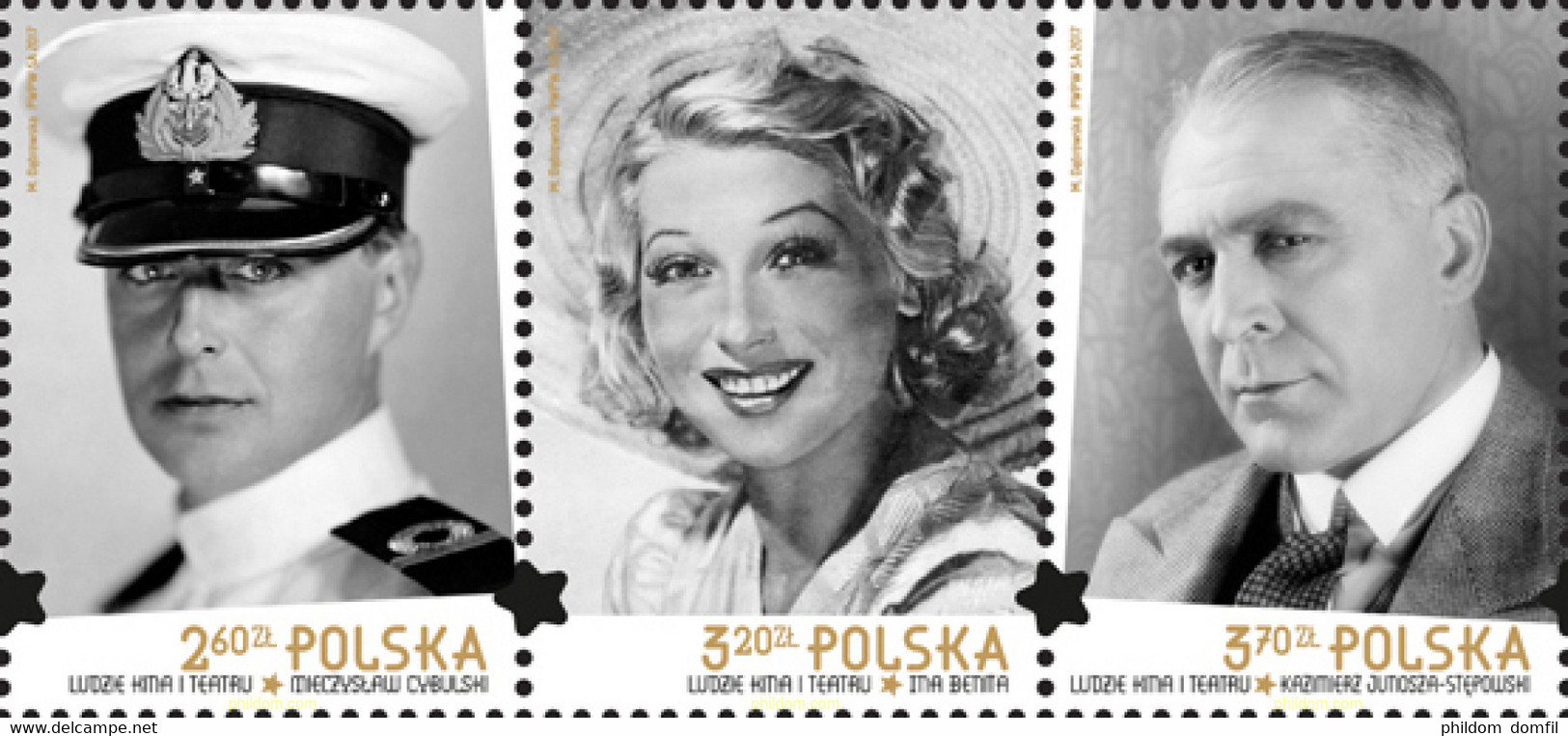 659816 MNH POLONIA 2017 PERSONAJES DEL TEATRO Y EL CINE - Zonder Classificatie