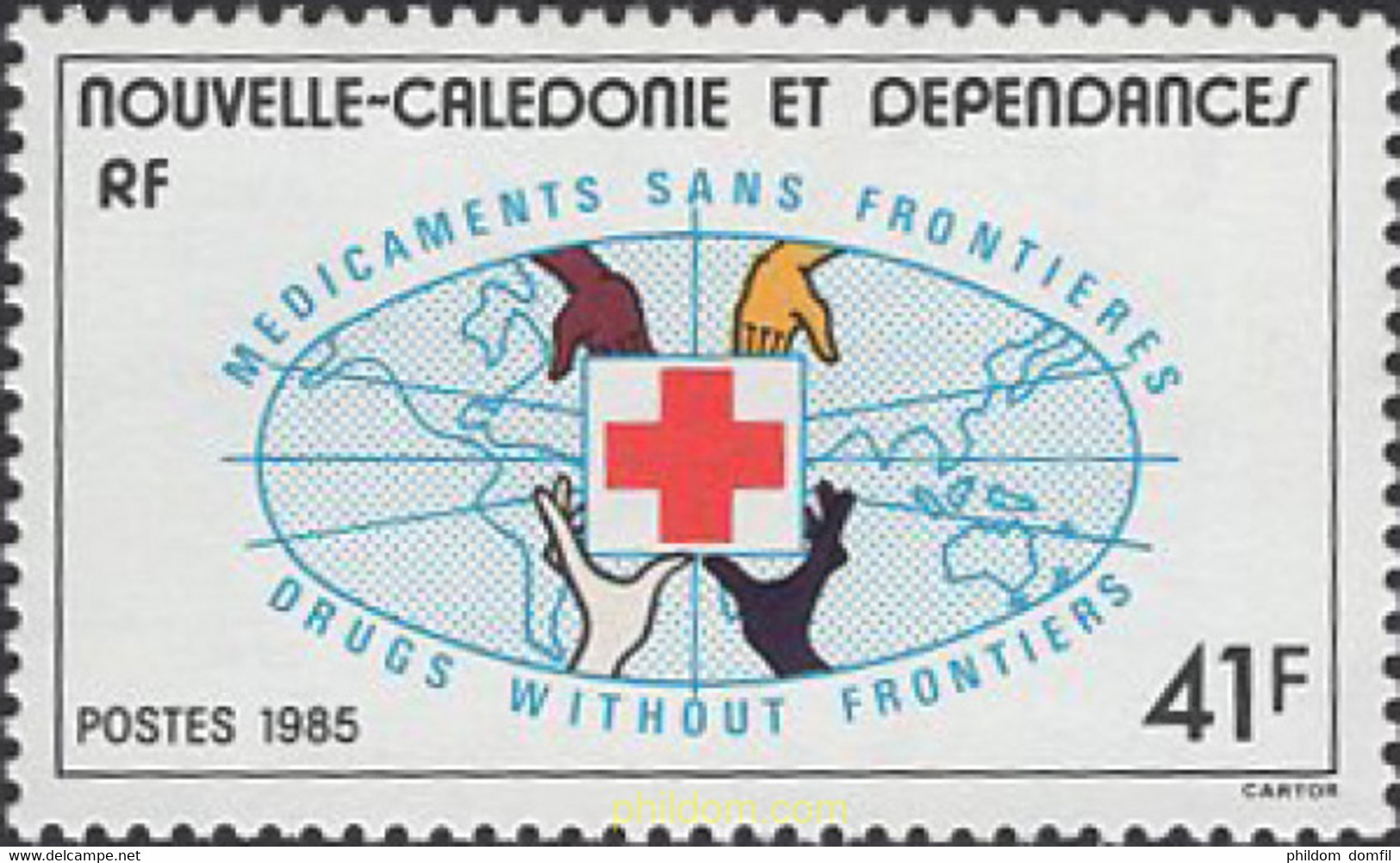 660040 MNH NUEVA CALEDONIA 1985 MEDICOS SIN FRONTERAS - Oblitérés