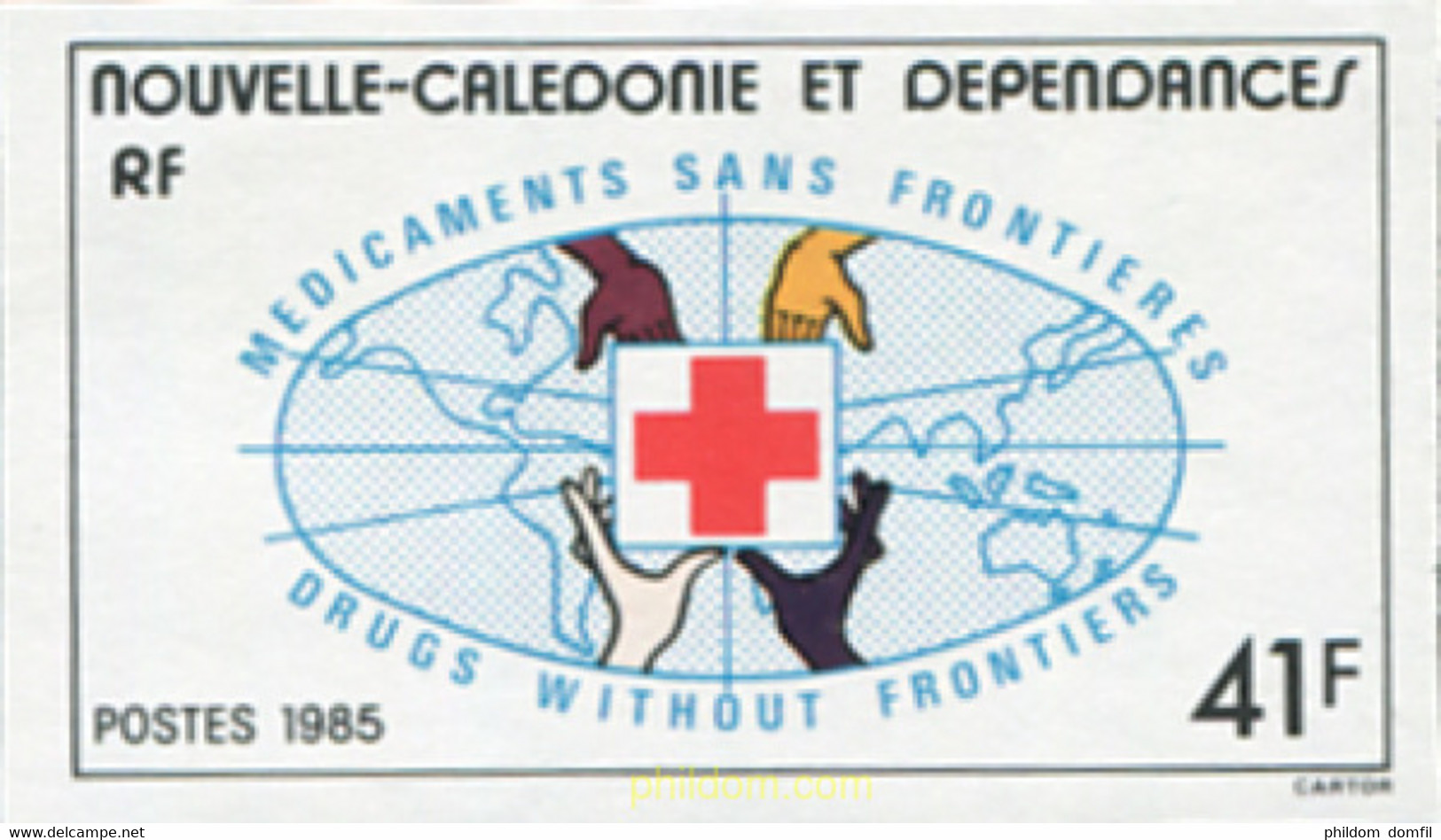 678625 MNH NUEVA CALEDONIA 1985 MEDICOS SIN FRONTERAS - Usati
