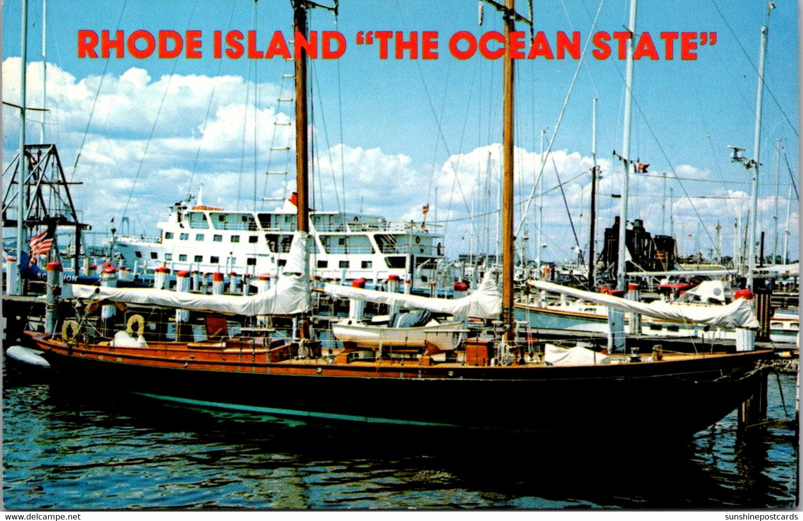 Rhode Island The Ocean State Showing Newport Harbor - Newport