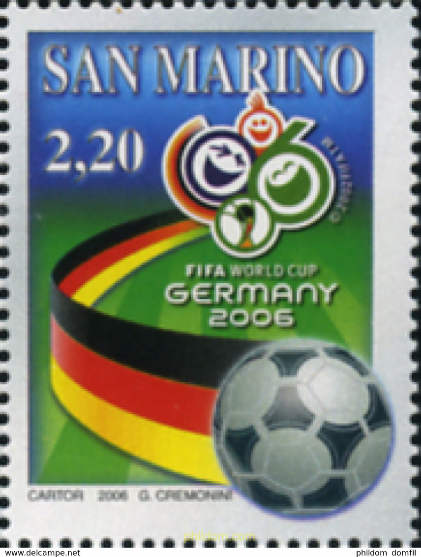 220134 MNH SAN MARINO 2006 COPA DEL MUNDO DE FUTBOL 2006 EN ALEMANIA - Used Stamps