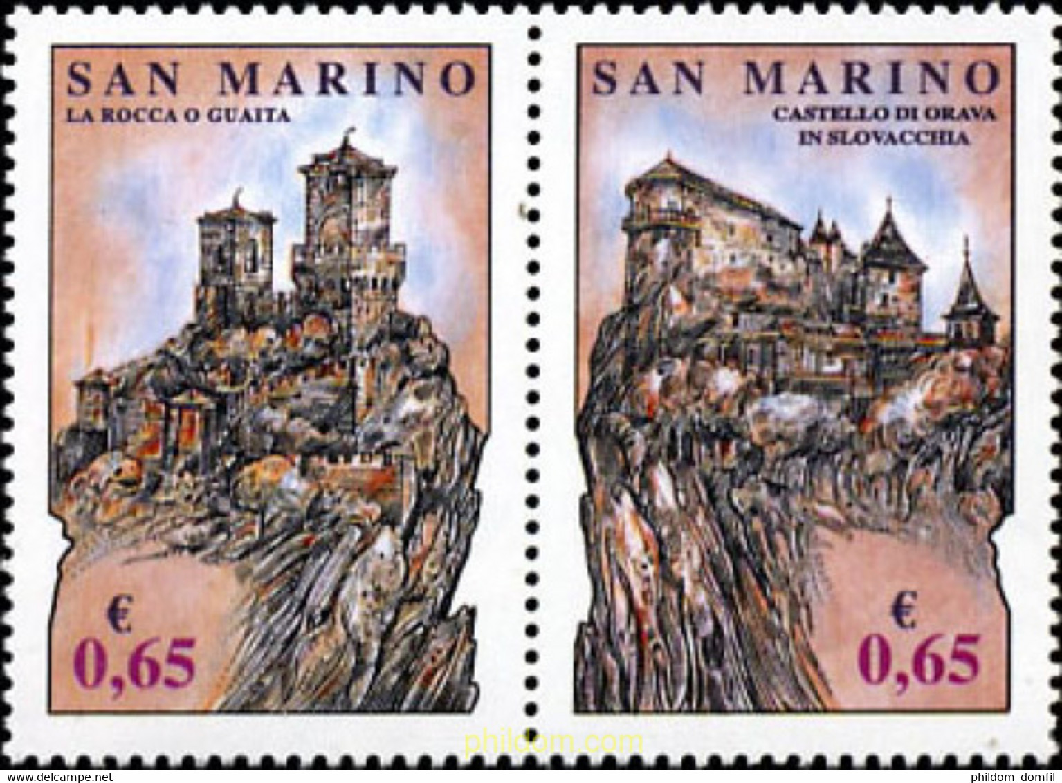 277109 MNH SAN MARINO 2007 FORTALEZAS DE SAN MARINO - Usados