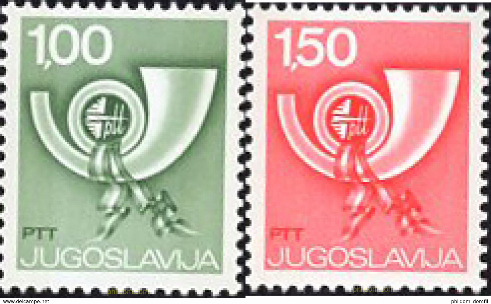 671522 MNH YUGOSLAVIA 1977 CORNETA POSTAL - Lots & Serien