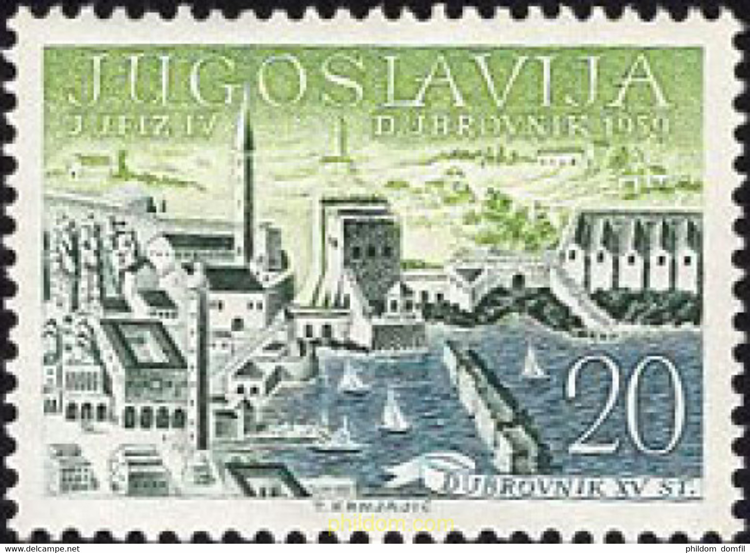 672584 MNH YUGOSLAVIA 1959 VISTA - Collections, Lots & Séries