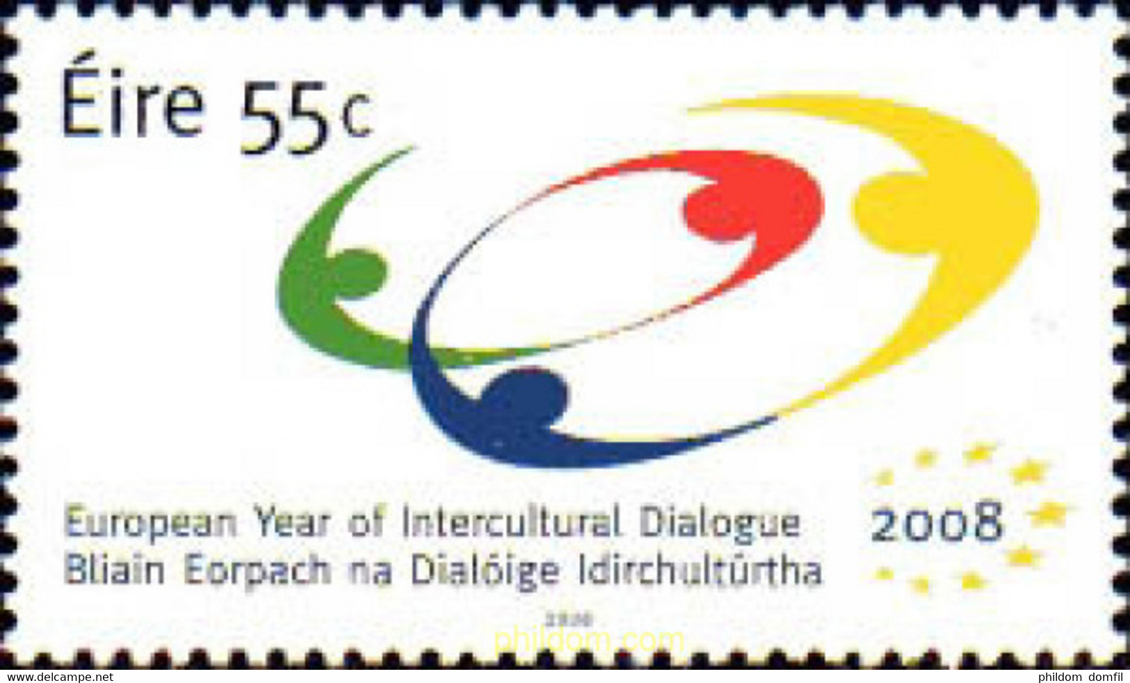 216901 MNH IRLANDA 2008 AÑO EUROPEO DEL DIALOGO INTERCULTURAL - Collections, Lots & Séries