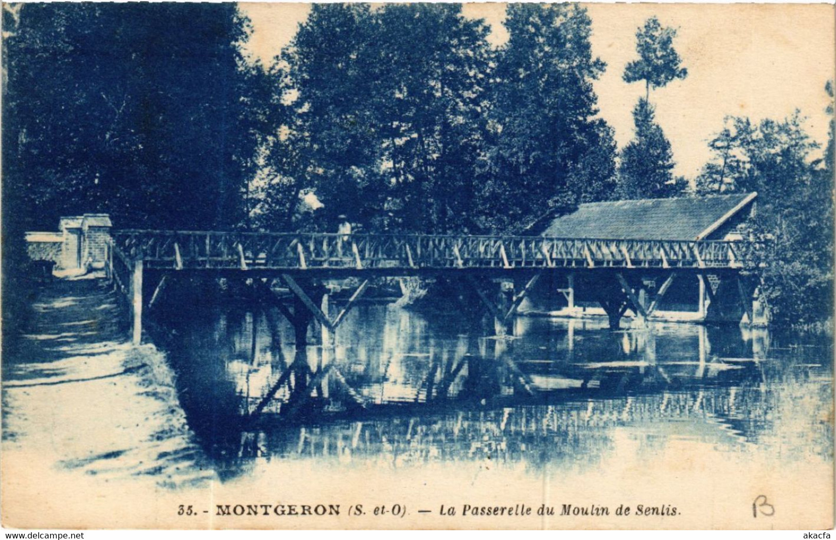 CPA MONTGERON - La Passerelle Du Moulin De Senlis (488860) - Montgeron