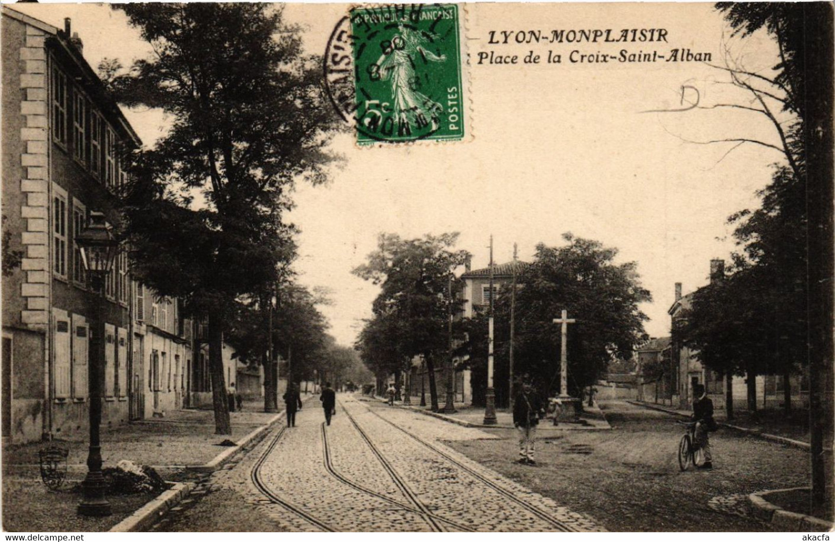 CPA LYON-MONPLAISIR - Place De La Croix St-Alban (442614) - Lyon 8