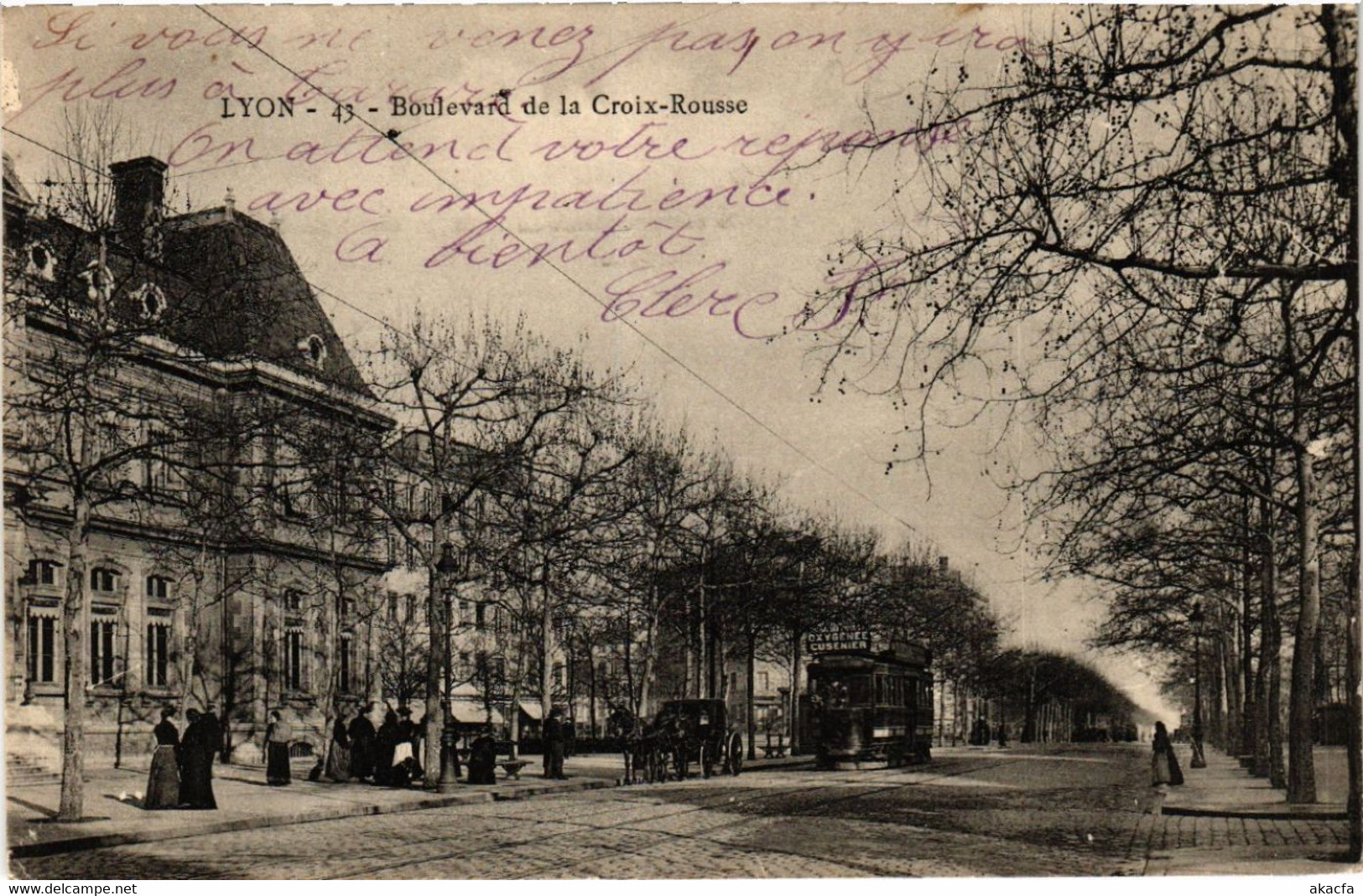 CPA LYON Boulevard De La Croix Rousse. (442929) - Lyon 4