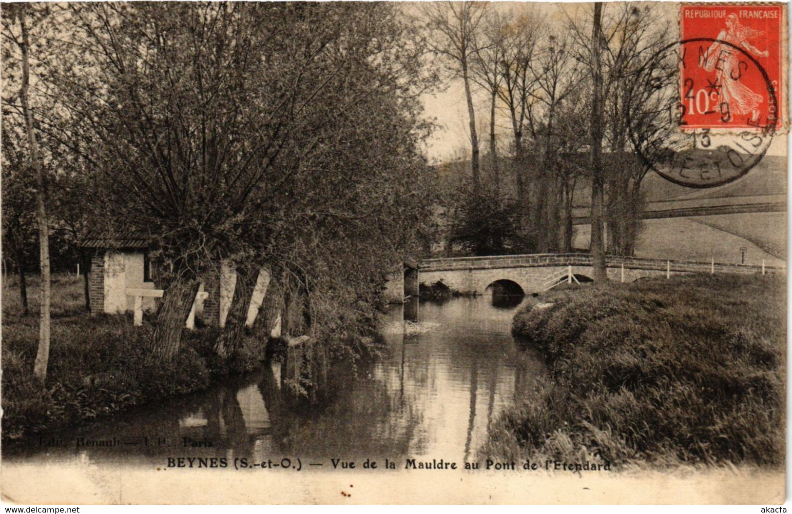 CPA BEYNES - Vue De La MAULDRE Au Pont De L'Efender (359331) - Beynes