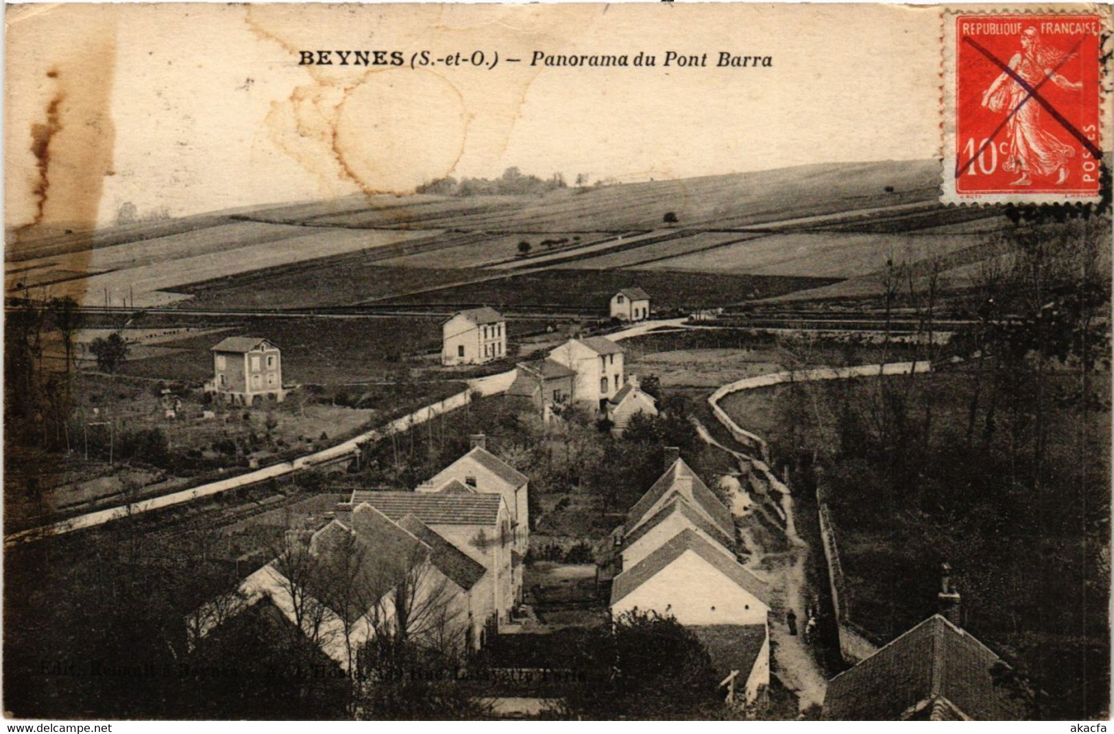 CPA BEYNES - Panorama Du Pont Barra (359325) - Beynes