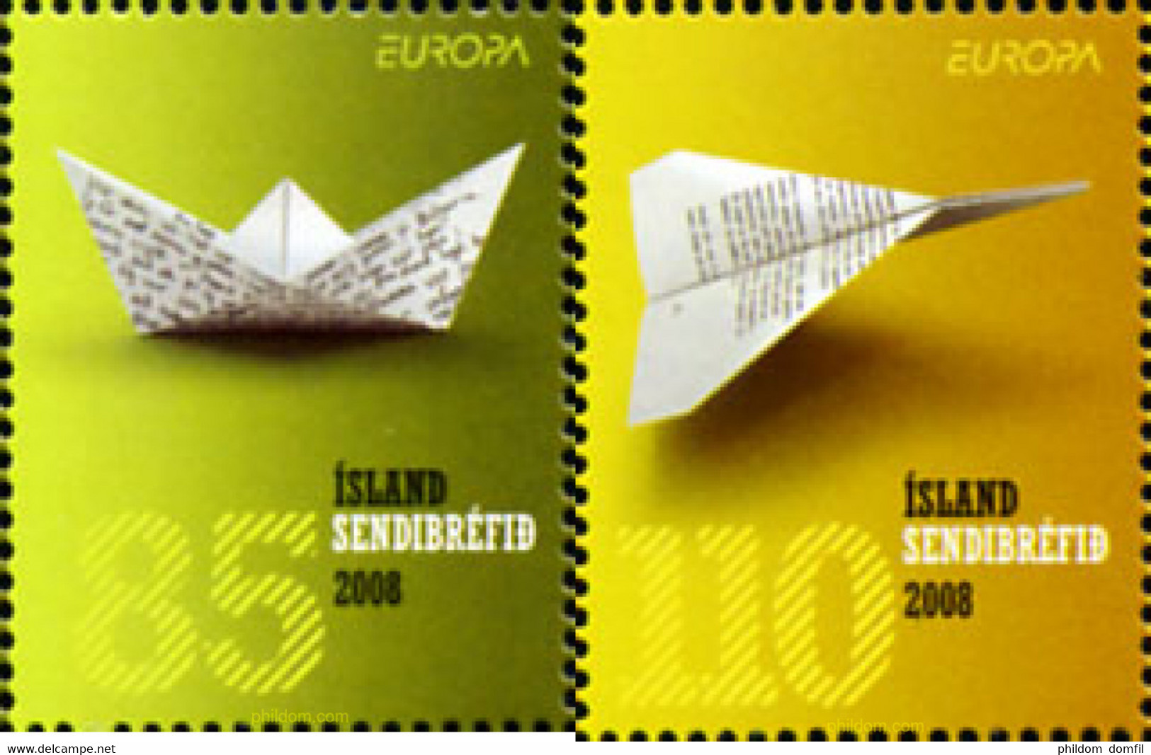 215739 MNH ISLANDIA 2008 EUROPA CEPT 2008 CARTAS - Lots & Serien