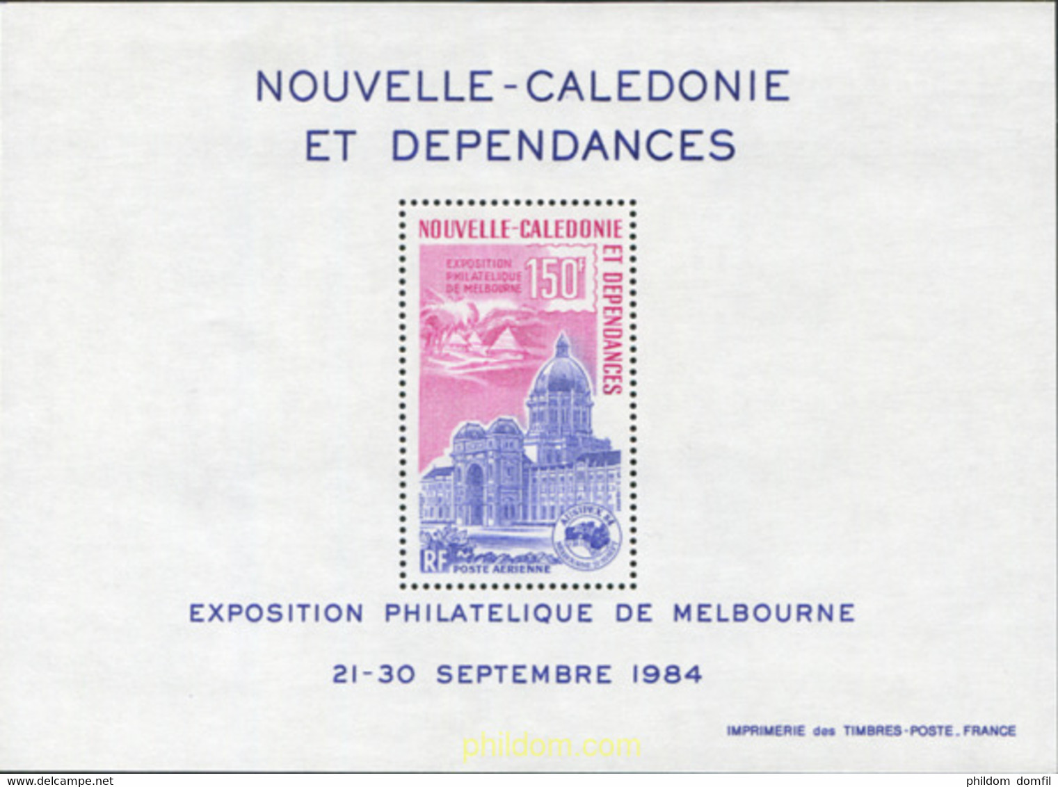 678622 MNH NUEVA CALEDONIA 1984 AUSIPEX 84. EXPOSICION FILATELICA INTERNACIONAL - Oblitérés