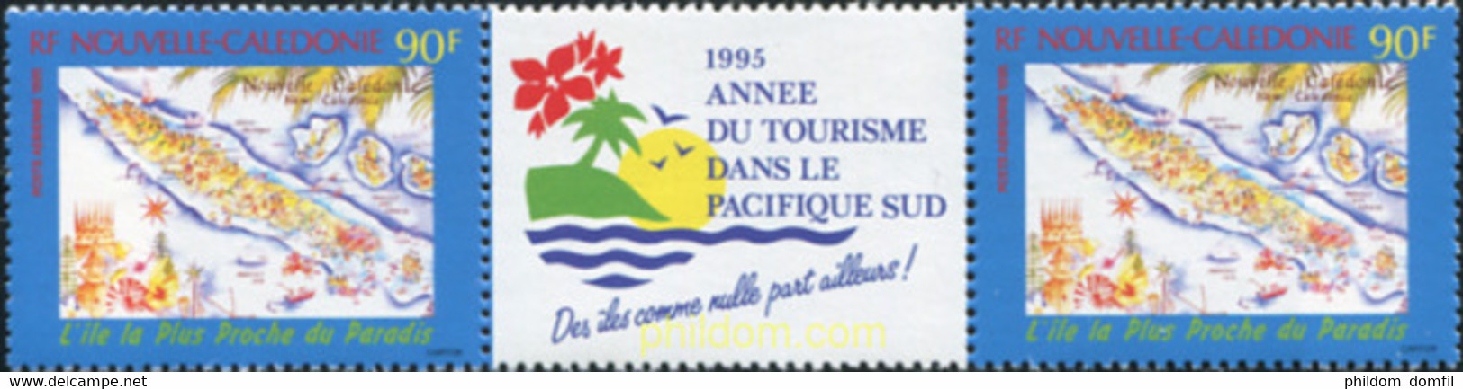 678597 MNH NUEVA CALEDONIA 1995 AÑO DEL TURISMO EN EL PACIFICO SUR - Oblitérés