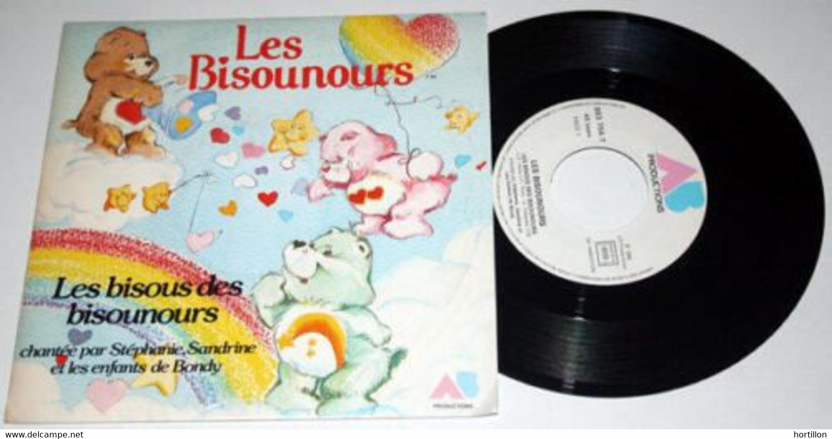 LES BISOUNOURS Les Bisous Des Bisounours - Disque 45 Tours SP Vinyle Dessin Animé - Niños