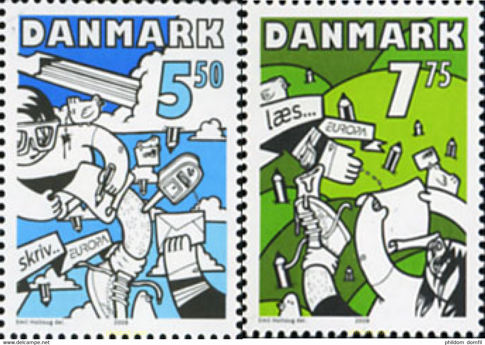 215467 MNH DINAMARCA 2008 EUROPA CEPT 2008 CARTAS - Otros & Sin Clasificación