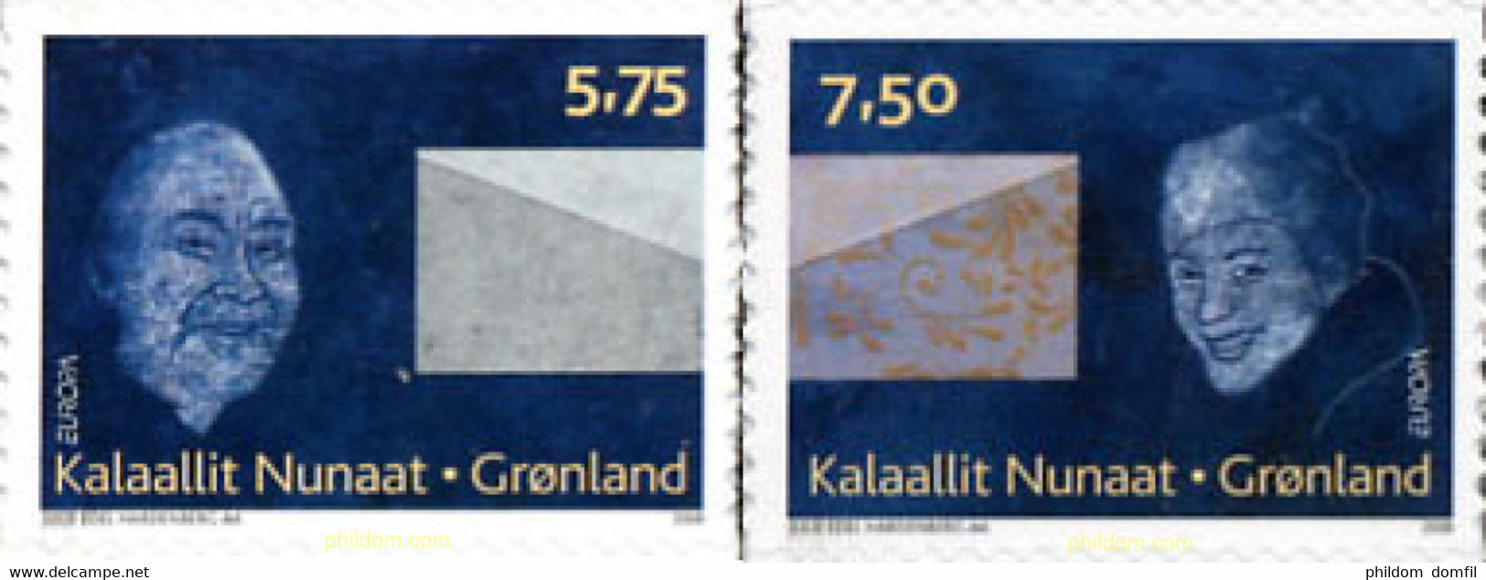 215519 MNH GROENLANDIA 2008 EUROPA CEPT 2008 CARTAS - Sonstige & Ohne Zuordnung