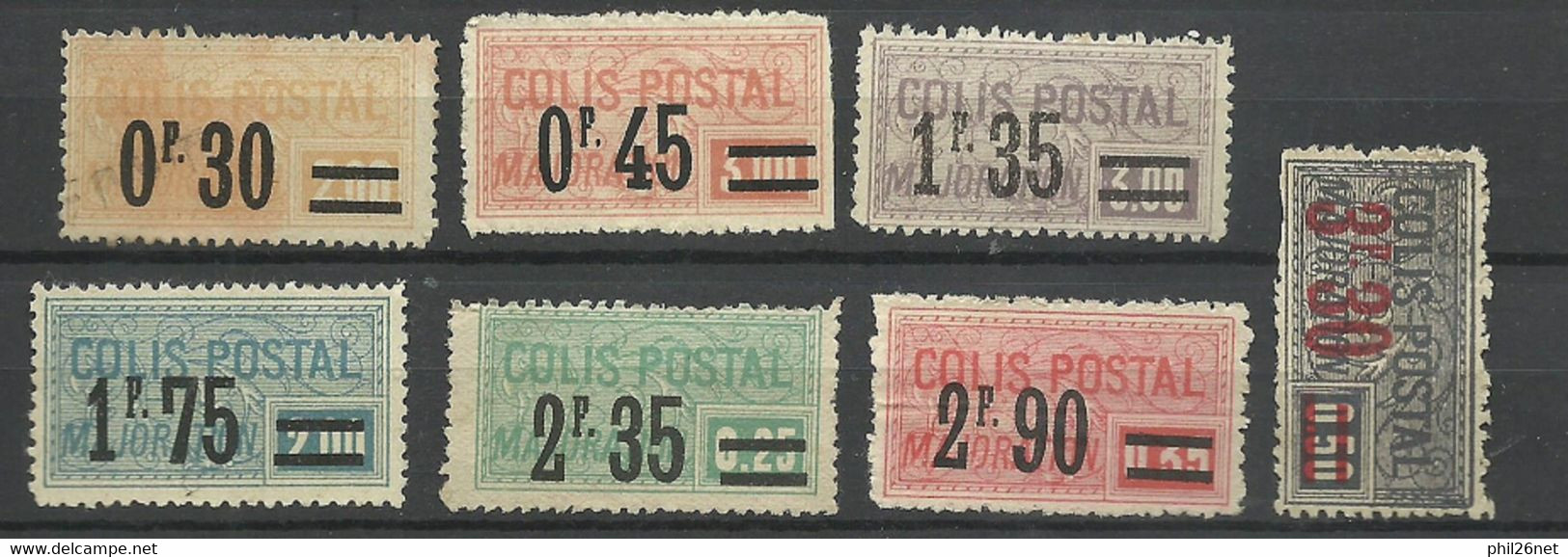 France  Colis Postaux  N° 35; 37; 39 ; 41 Et 44 à  46    Neufs ( * ) B/TB   Voir Scans Soldé ! ! ! - Neufs