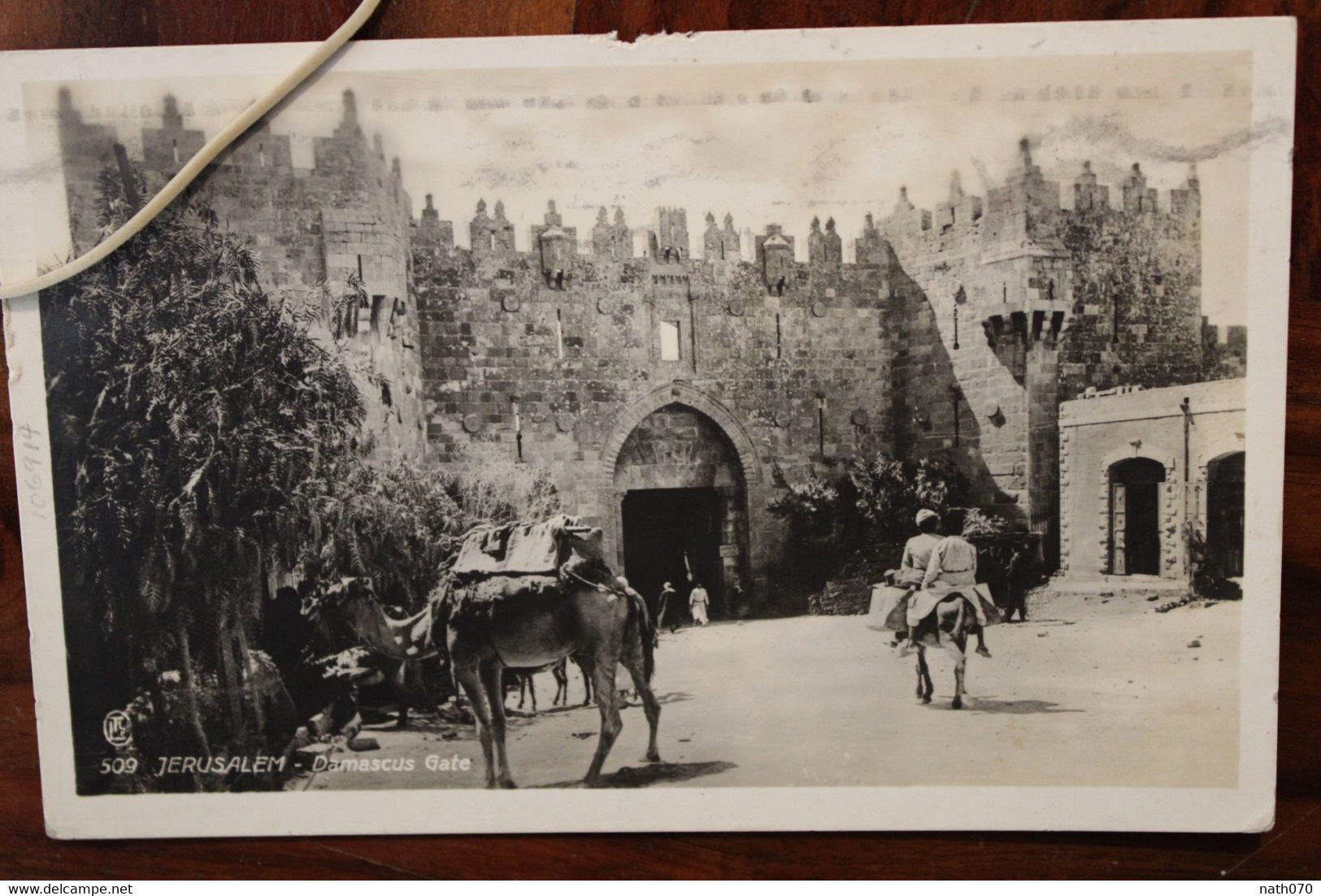 1927 EEF 7M Damascus Gate Jerusalem LEVANT Cover Palestine Palästina Israel Germany Empire GB Uk Flamme Porte Damas - Palästina