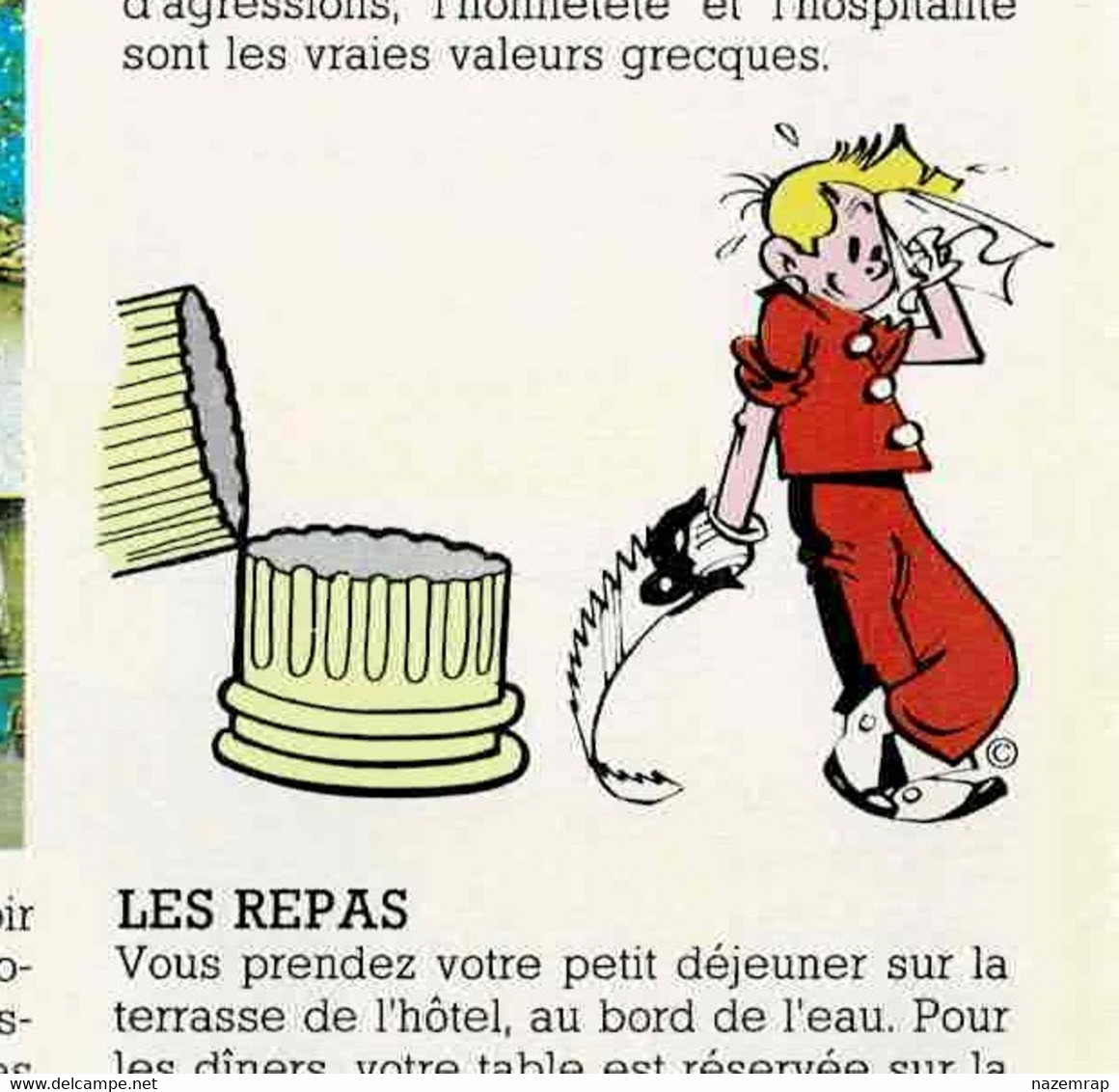FRANQUIN Spirou "Plein Vent Magazine" n°1 édition 1987 Catalogue Agence de voyages Sud Est, 20 pages A3