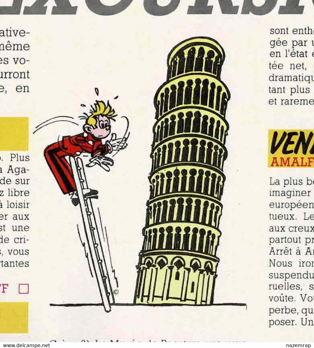 FRANQUIN Spirou "Plein Vent Magazine" n°1 édition 1987 Catalogue Agence de voyages Sud Est, 20 pages A3