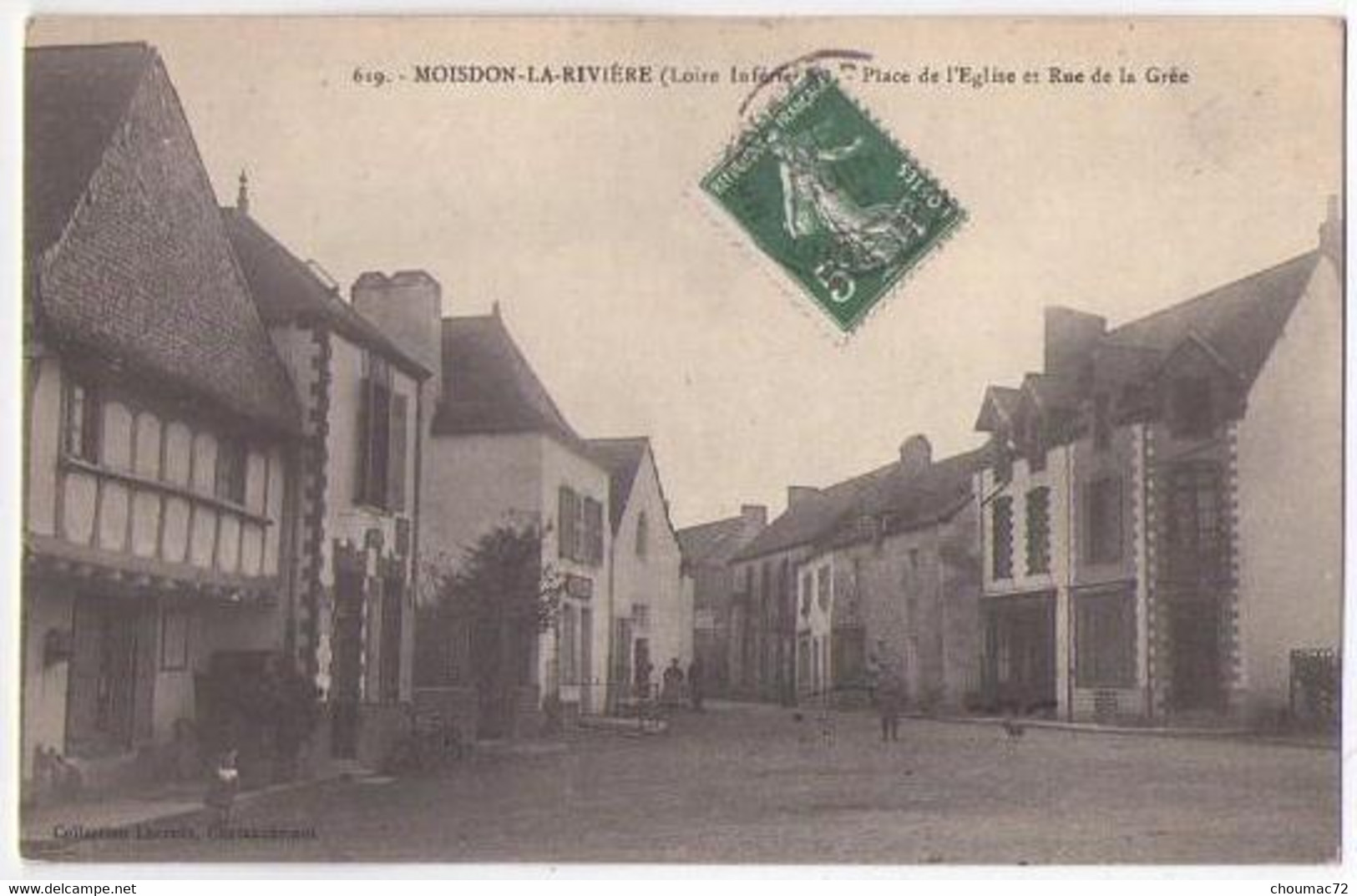 (44) 219, Moisdon La Rivière, Lacroix 619, Place De L'Eglise Et Rue De La Grée - Moisdon La Riviere