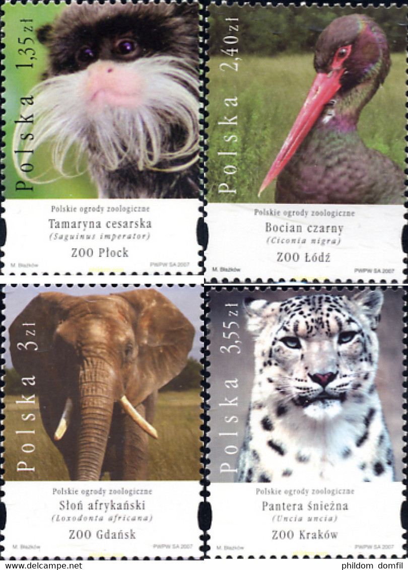 210968 MNH POLONIA 2007 ZOOLOGICO DE GÄRTEN - Ohne Zuordnung