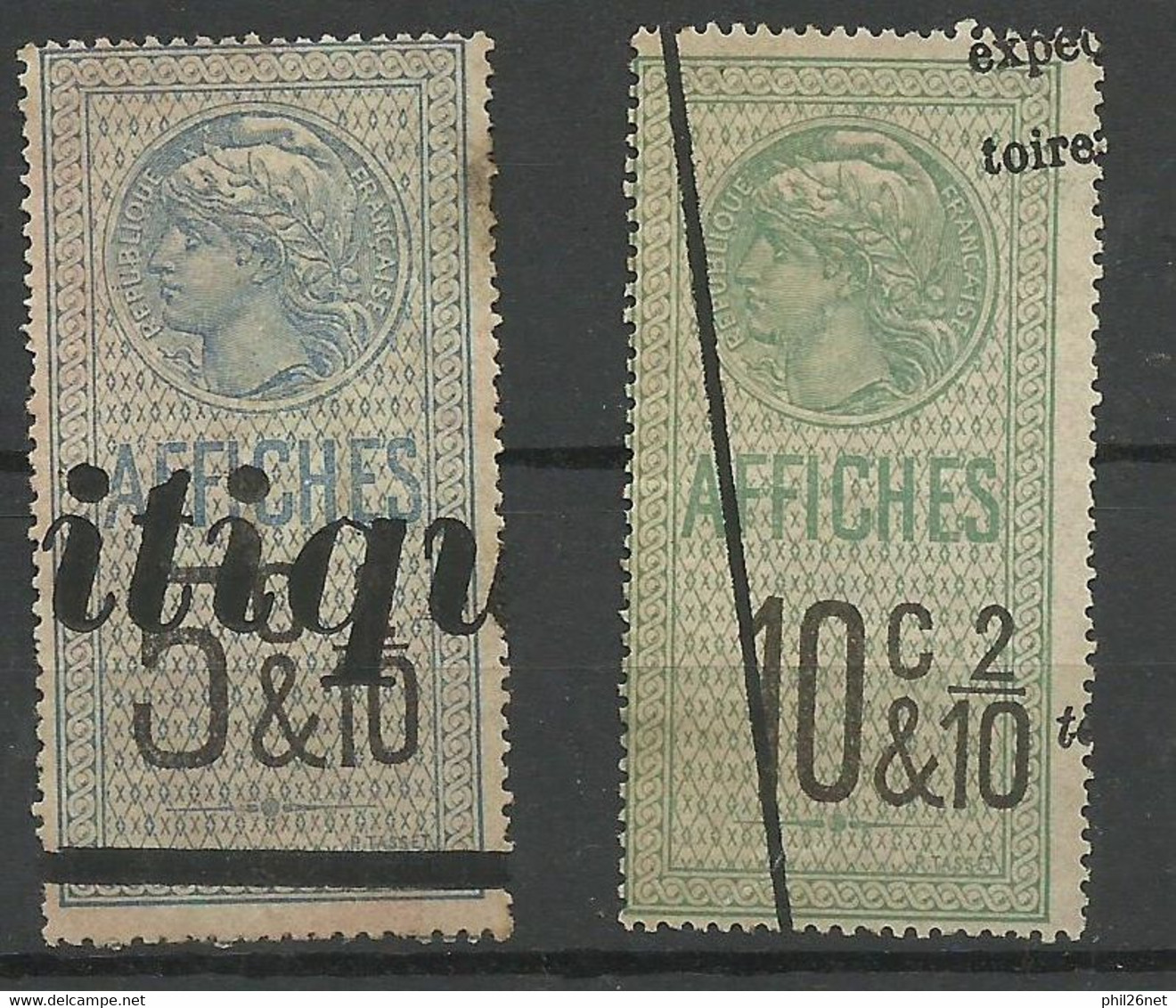 France   Fiscaux  Affiches N° 13 Et 14  Oblitérés  B/TB    Voir Scans Soldé ! ! ! - Timbres