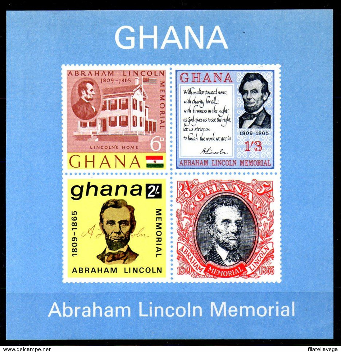Ghana Hoja Bloque Nº Yvert 18 ** - George Washington
