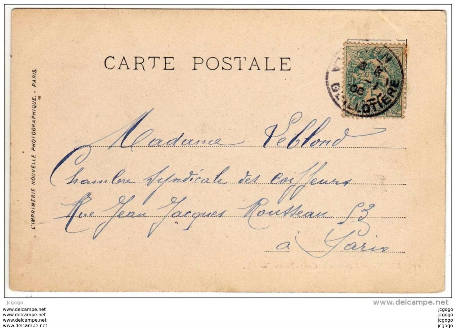 LYON - Vue Vers La Croix-Rousse  Carte écrite En 1906  Dos Simple   2 Scans  TBE - Lyon 4