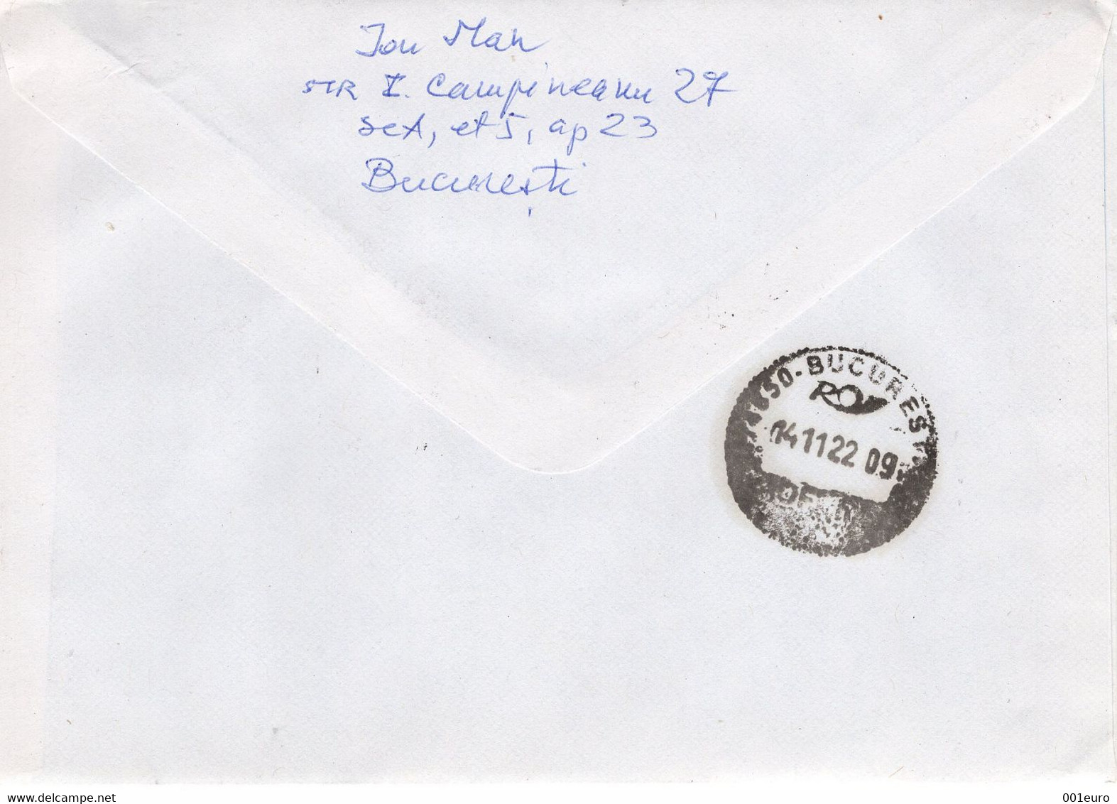 ROMANIA: OLD STAMPS Set On Circulated Cover - Registered Shipping! - Lettres & Documents