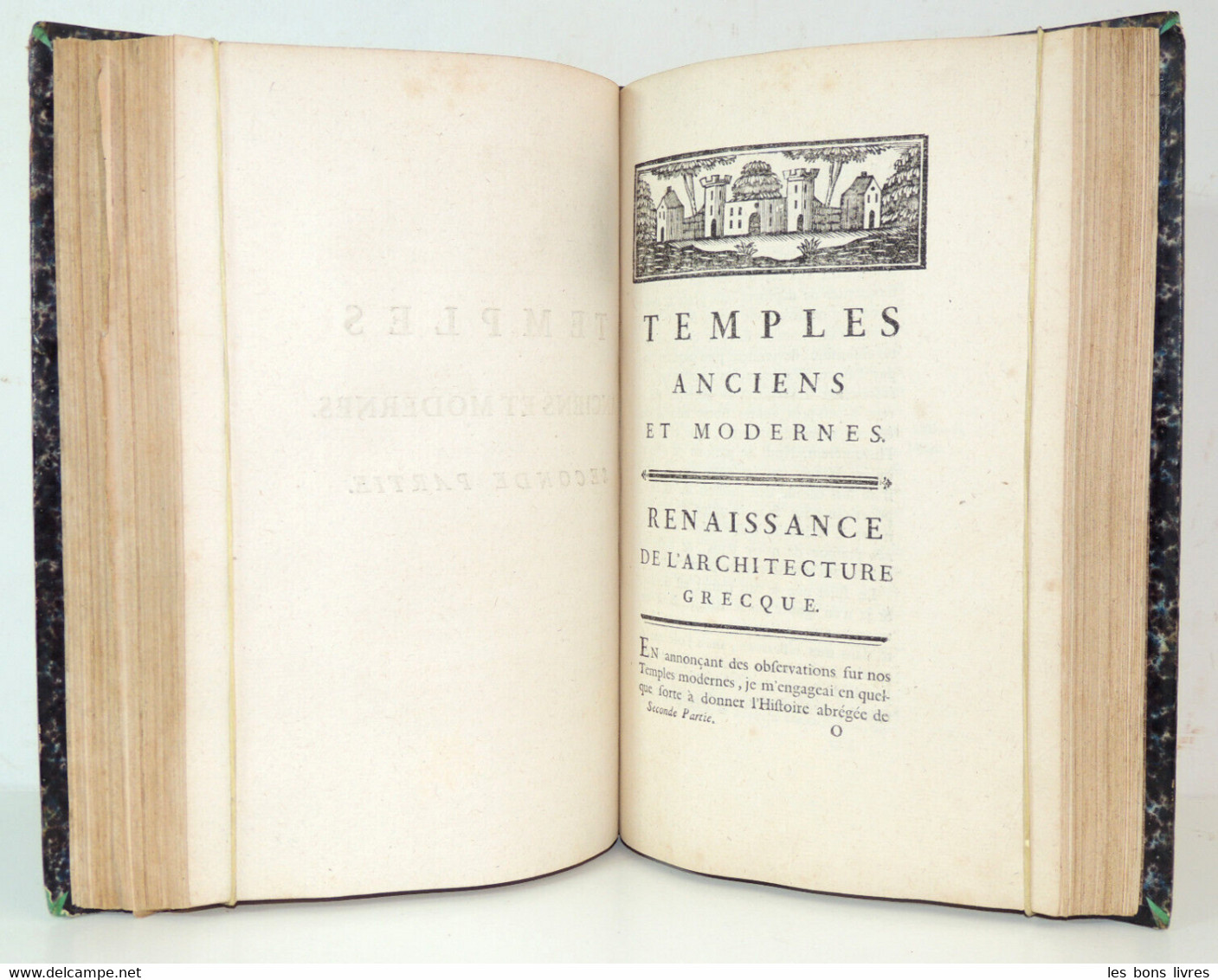 1774. Temples anciens et modernes Monumens Grecques & Gothique 7 planches Rare !-