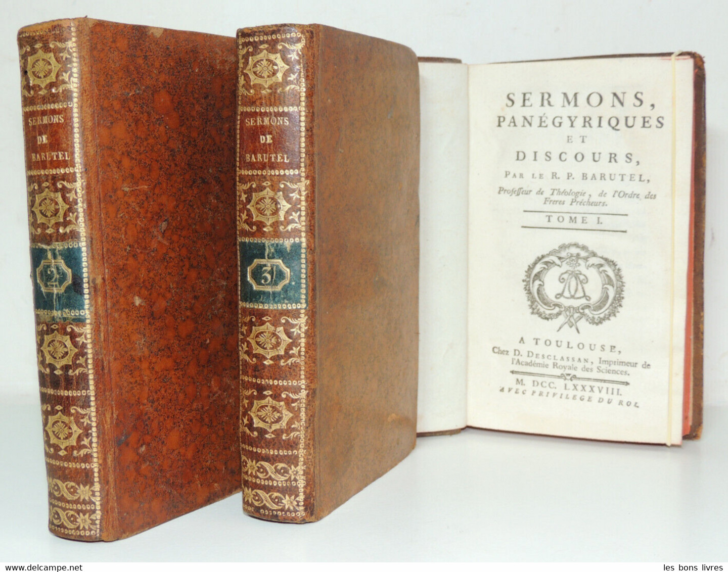 1788. RP Barutel."Sermons, Panégyriques Et Discours" - Before 18th Century