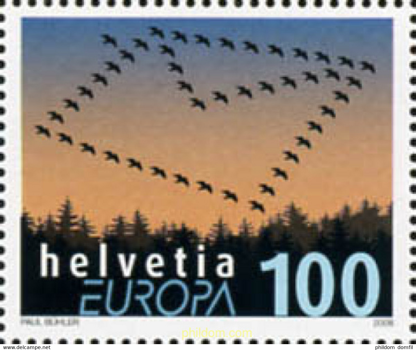 214947 MNH SUIZA 2008 EUROPA CEPT 2008 CARTAS - Otros & Sin Clasificación