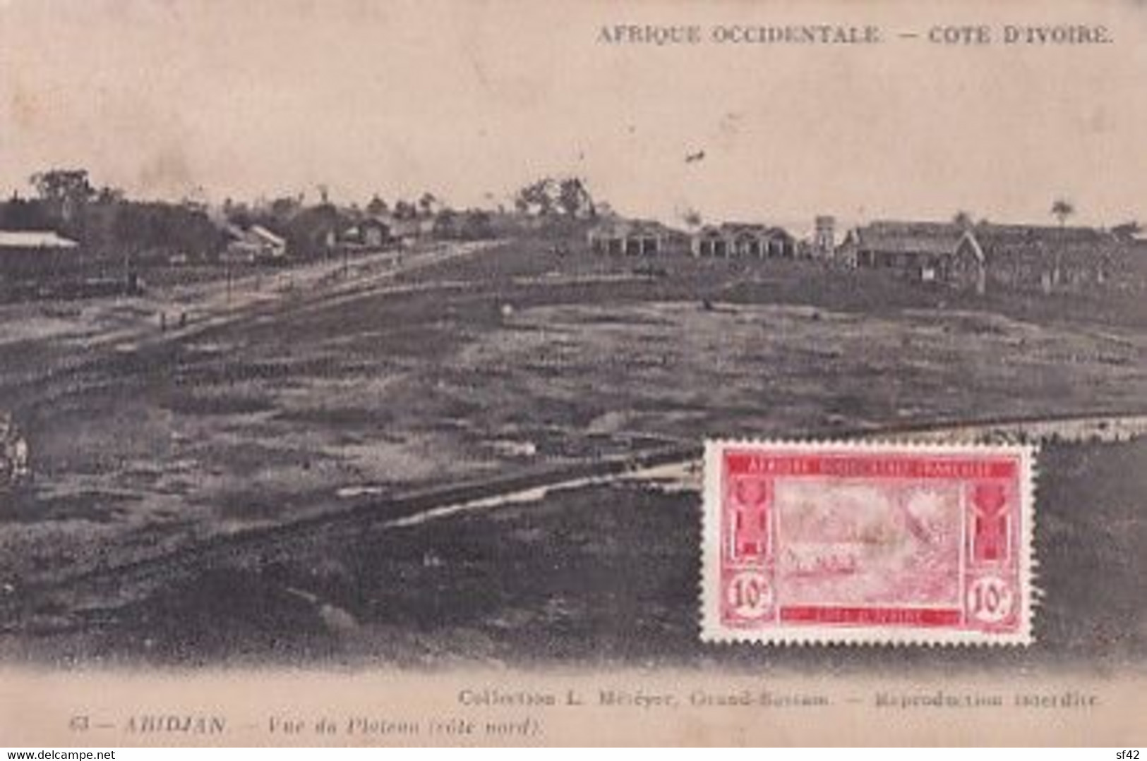 ABIDJAN                       VUE DU PLATEAU. COTE NORD           +TIMBRE - Côte-d'Ivoire