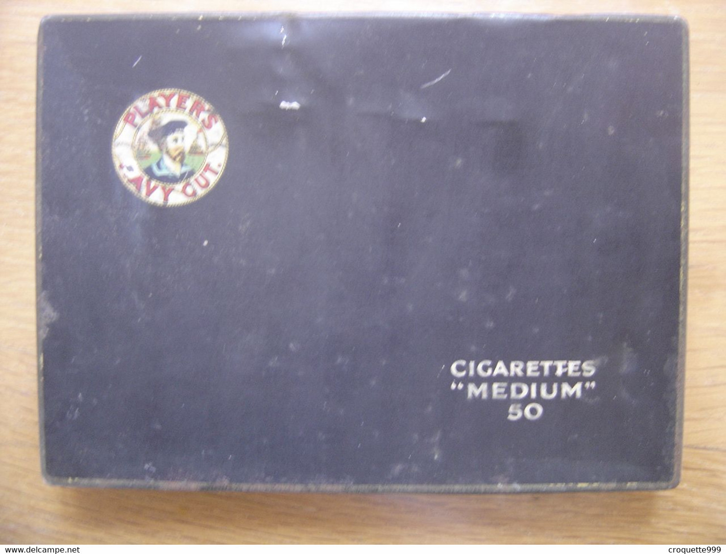 Boite Ancienne CIGARETTES Player's Navy Cut Medium 50 JOHN PLAYER AND SONS - Werbeartikel