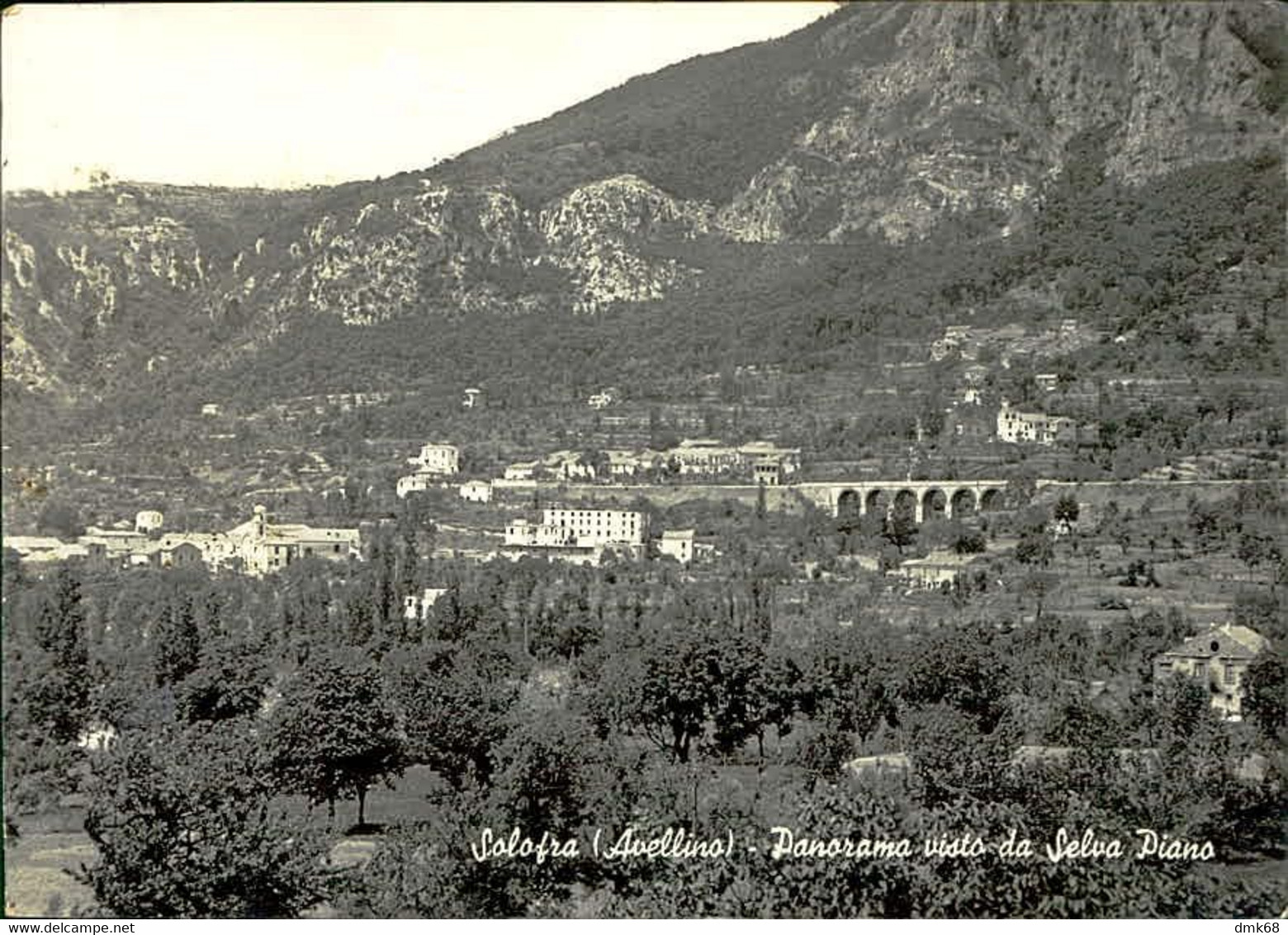 SOLOFRA ( AVELLINO ) PANORAMA VISTO DA SELVA PIANO - EDIZ. VIGNOLA - SPEDITA 1958 (12862) - Avellino