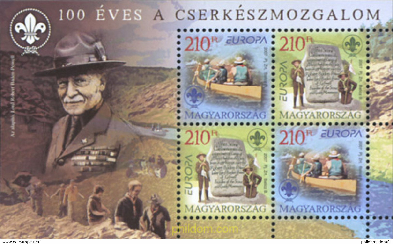 203691 MNH HUNGRIA 2007 EUROPA CEPT. 100 AÑOS DE ESCULTISMO - Used Stamps